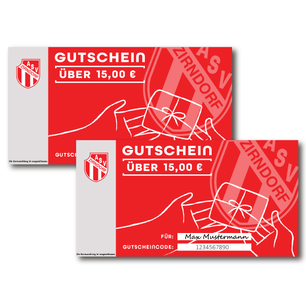 15 € Gutschein