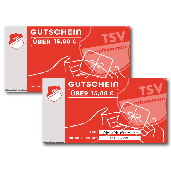 15 € Gutschein