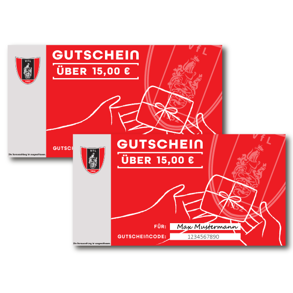 15 € Gutschein